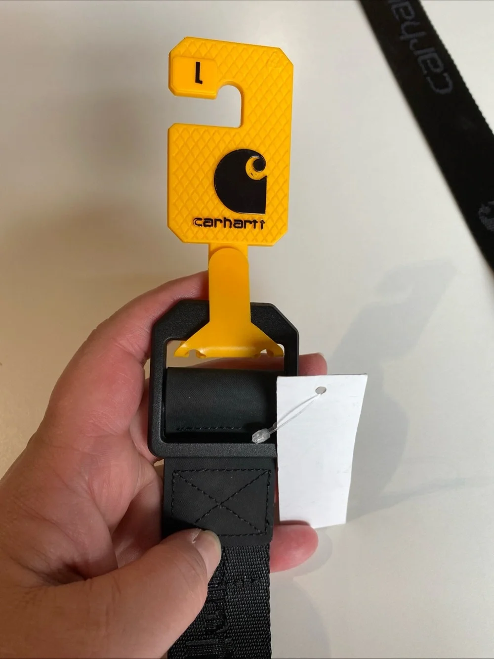 Carhartt Black Logo Webbing Belt. NWT Size XL